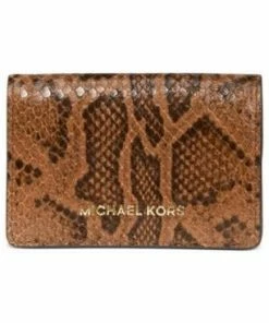 Michael Kors Wallets Jet Set Flap Card Case Brown