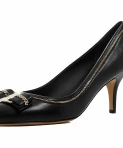 Salvatore Ferragamo SHOES Carla Leather High-Heel Pumps