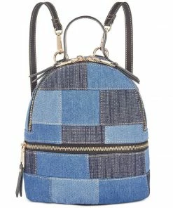 Steve Madden HANDBAGS Kelce Denim Patch Mini Backpack