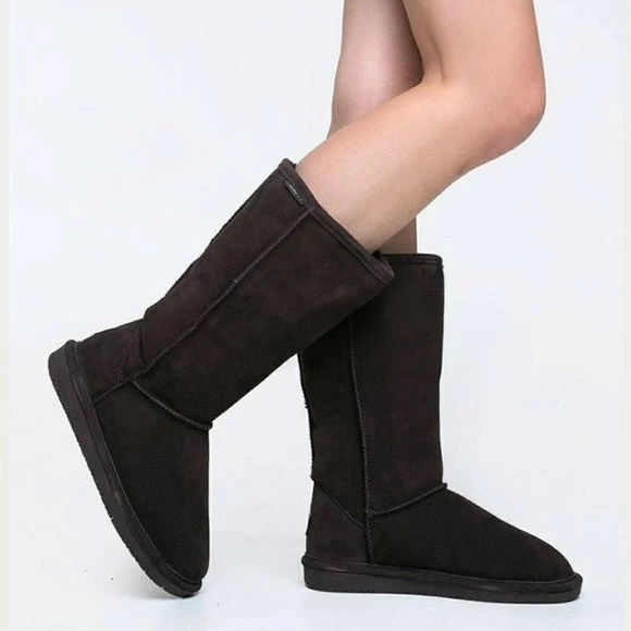 Bearpaw Emma Short Charcoal Suede Boots SHOES 6 Bearpaw Emma Short Charcoal Suede Boots SHOES