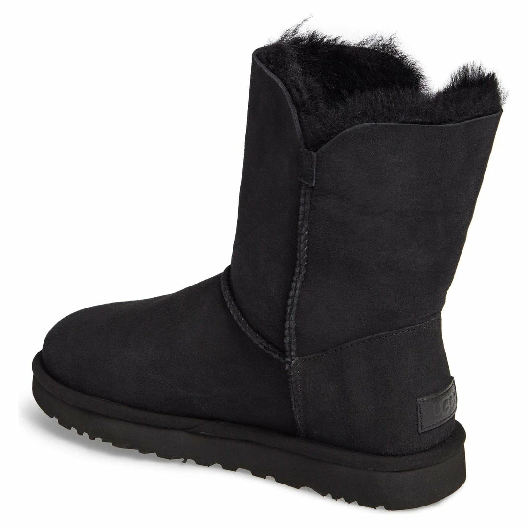 UGG Maia Black Suede Shearling Drawstring Short Boots 5 UGG Maia Black Suede Shearling Drawstring Short Boots