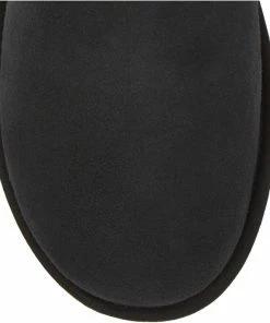 UGG Maia Black Suede Shearling Drawstring Short Boots 11 UGG Maia Black Suede Shearling Drawstring Short Boots