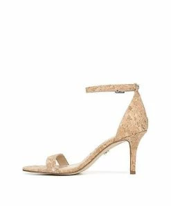 Sam Edelman Patti Strappy Gold Metallic Fleck Cork Sandal SHOES