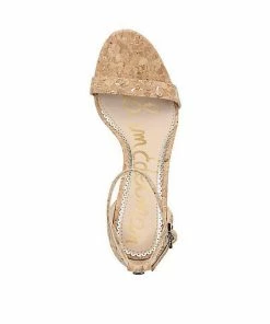 Sam Edelman Patti Strappy Gold Metallic Fleck Cork Sandal SHOES