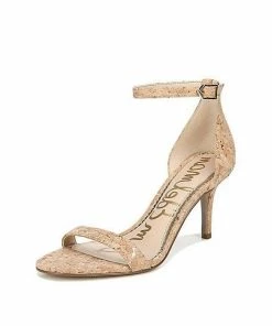 Sam Edelman Patti Strappy Gold Metallic Fleck Cork Sandal SHOES