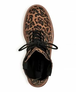 Paul Green Boone Women's Nubuck Animal Print Lace-up Boot