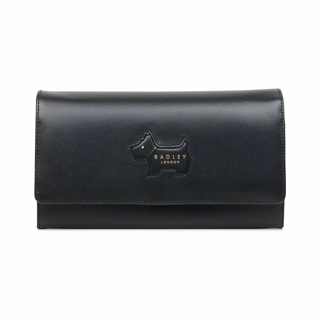Radley London Wallets Profile Dog Shadow Large Flapover Matinee Leather Wallet - Black 3 Radley London Wallets Profile Dog Shadow Large Flapover Matinee Leather Wallet - Black