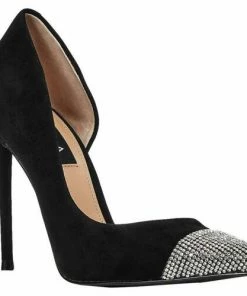 Aqua Lexi Rhinestone Embellished Pumps