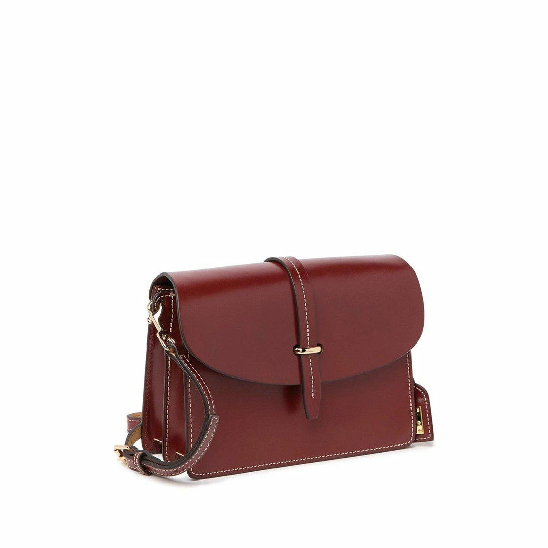 Dooney & Bourke Selleria Oxblood Leather Flap Crossbody 4 Dooney & Bourke Selleria Oxblood Leather Flap Crossbody