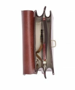 Dooney & Bourke Selleria Oxblood Leather Flap Crossbody 9 Dooney & Bourke Selleria Oxblood Leather Flap Crossbody