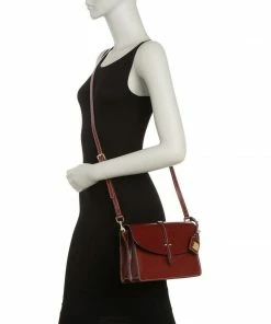 Dooney & Bourke Selleria Oxblood Leather Flap Crossbody 11 Dooney & Bourke Selleria Oxblood Leather Flap Crossbody