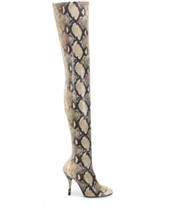 Stuart Weitzman SHOES Shiloh Snake-Print Over-the-Knee Boots