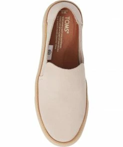 TOMS SHOES Sunset (Blush/Birch Suede) Slip-On Platform Sneakers