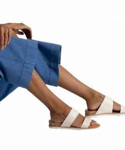 Dolce Vita SHOES Vala Embossed-Leather Slide Sandals