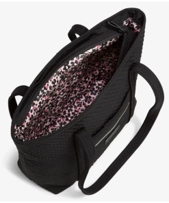 Totes Vera Bradley Iconic Small Vera Quilted Tote Bag Classic Black