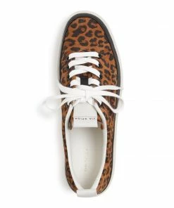 Via Spiga V-Mae Leopard Print Platform Sneakers SHOES