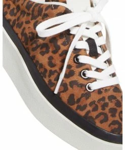 Via Spiga V-Mae Leopard Print Platform Sneakers SHOES