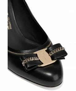 Salvatore Ferragamo SHOES Carla Leather High-Heel Pumps
