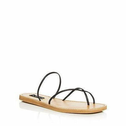 Aqua SHOES Zeus Leather Open Toe Strappy Sandals Black 3 Aqua SHOES Zeus Leather Open Toe Strappy Sandals Black